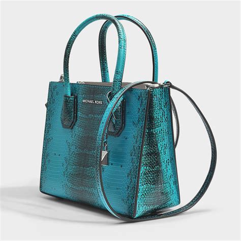 michael kors blue python purse|portefeuille Michael Kors python.